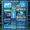 Just Swim Quilt Blanket Tm99  Quilt